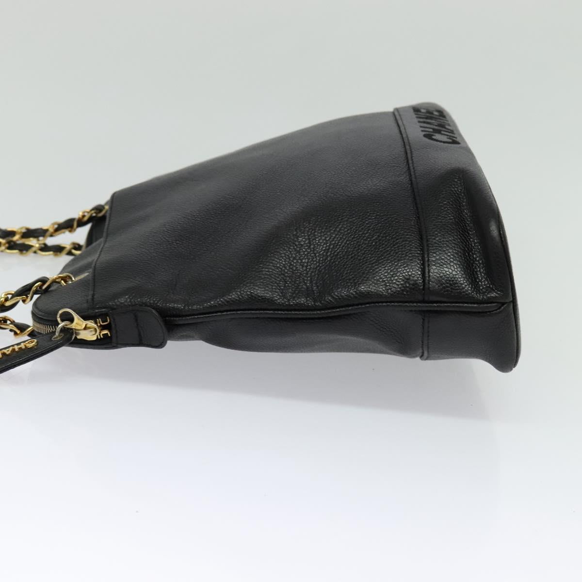 Chanel Cc, Black, Leather, shoulder