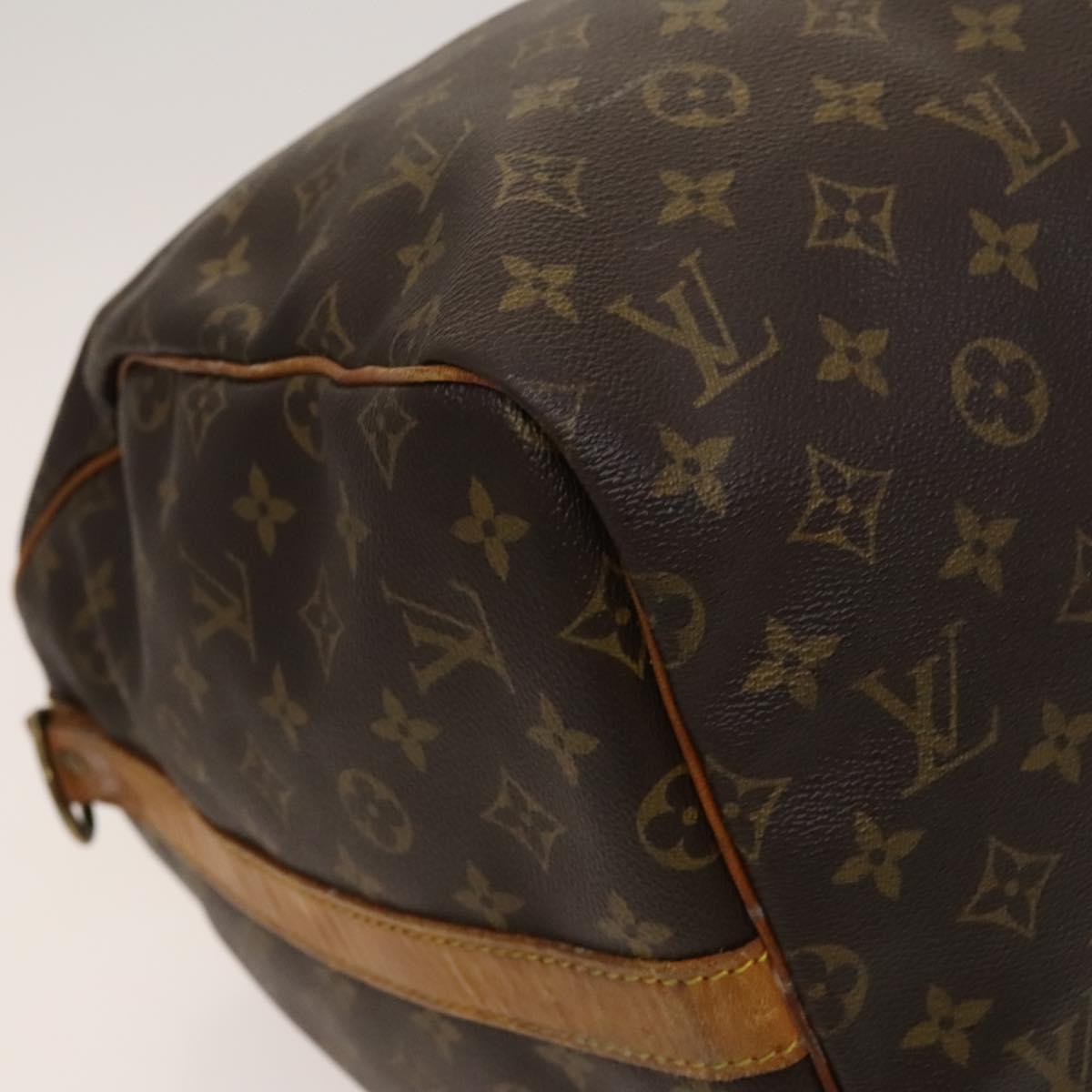 Louis Vuitton Keepall Bandouliere 55, Brown, Canvas, travel