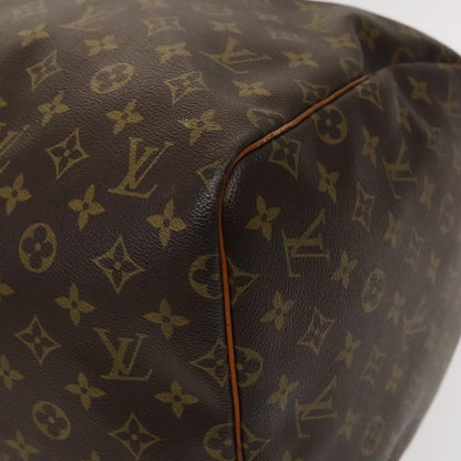 Louis Vuitton Keepall 55, Brown, Canvas, travel