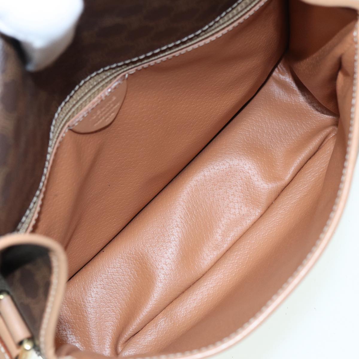 Céline Macadam, Brown, Canvas, shoulder