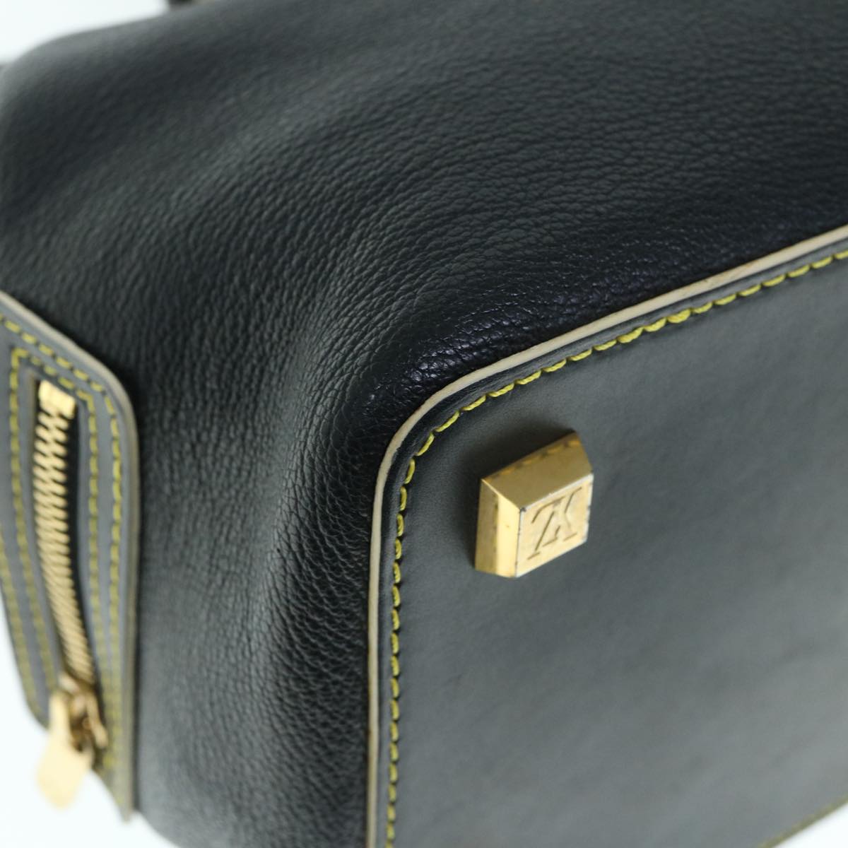 Louis Vuitton Suhali, Black, Leather, handbag