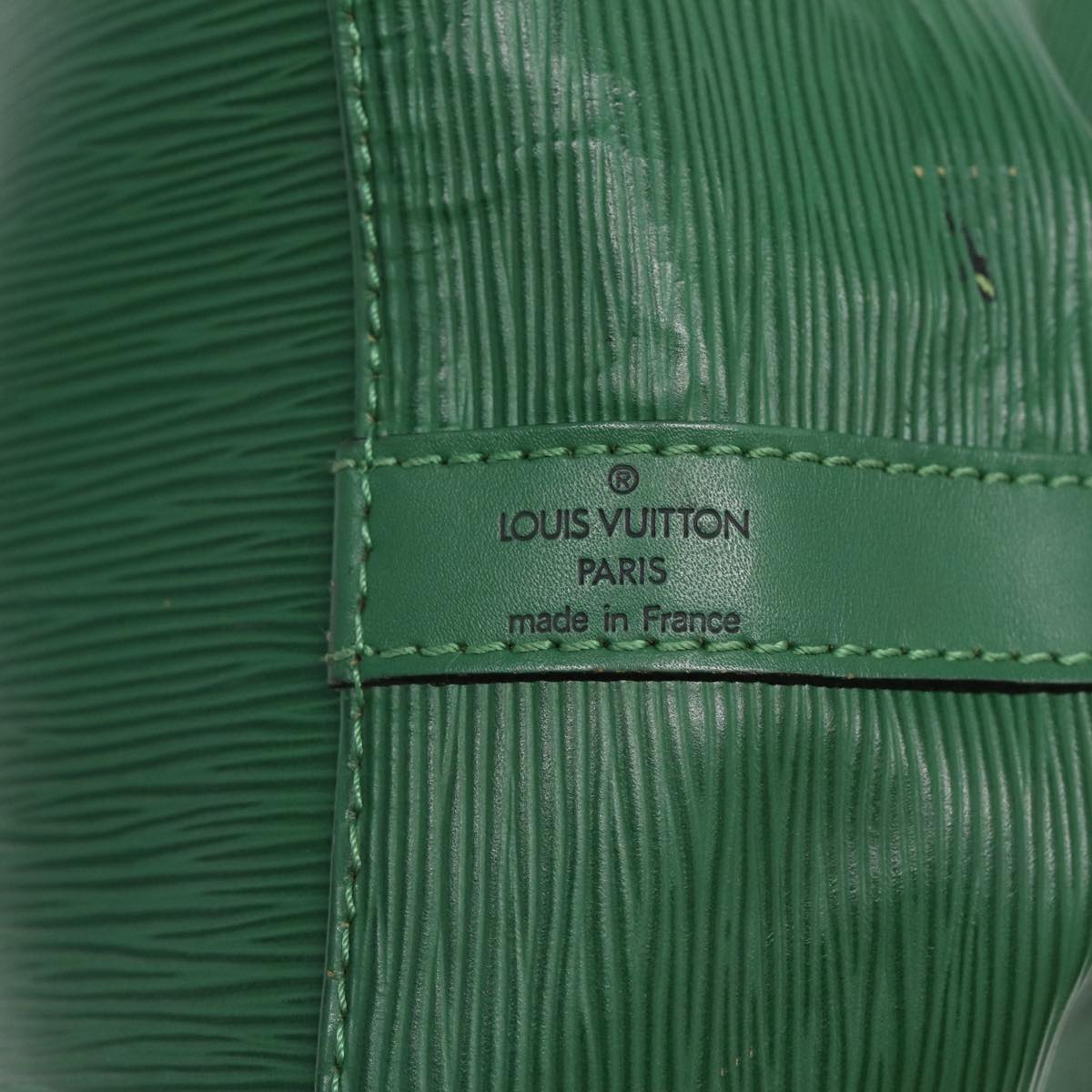 Louis Vuitton Noé PM, Green, Leather, shoulder