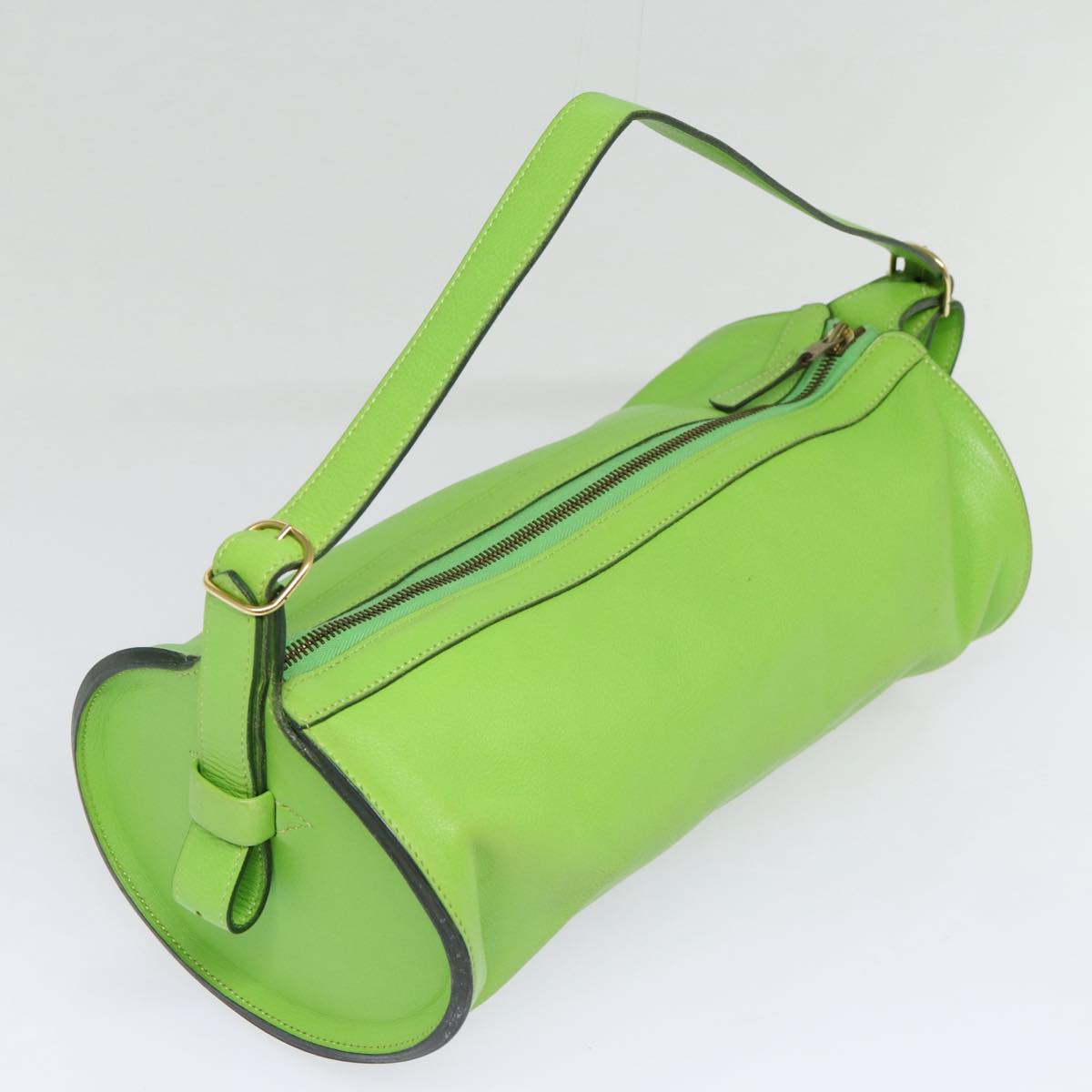 Hermès, Green, Leather, handbag