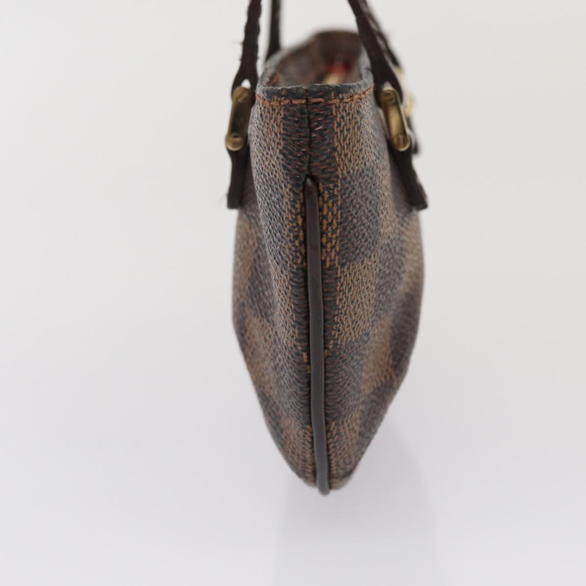 Louis Vuitton Manosque, Brown, Canvas, clutch