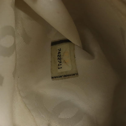 Chanel Logo CC, White, Leather, handbag