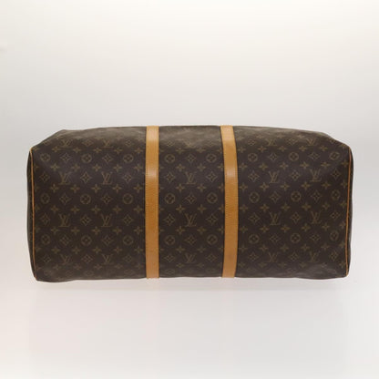Louis Vuitton Keepall 60, Brown, Canvas, travel