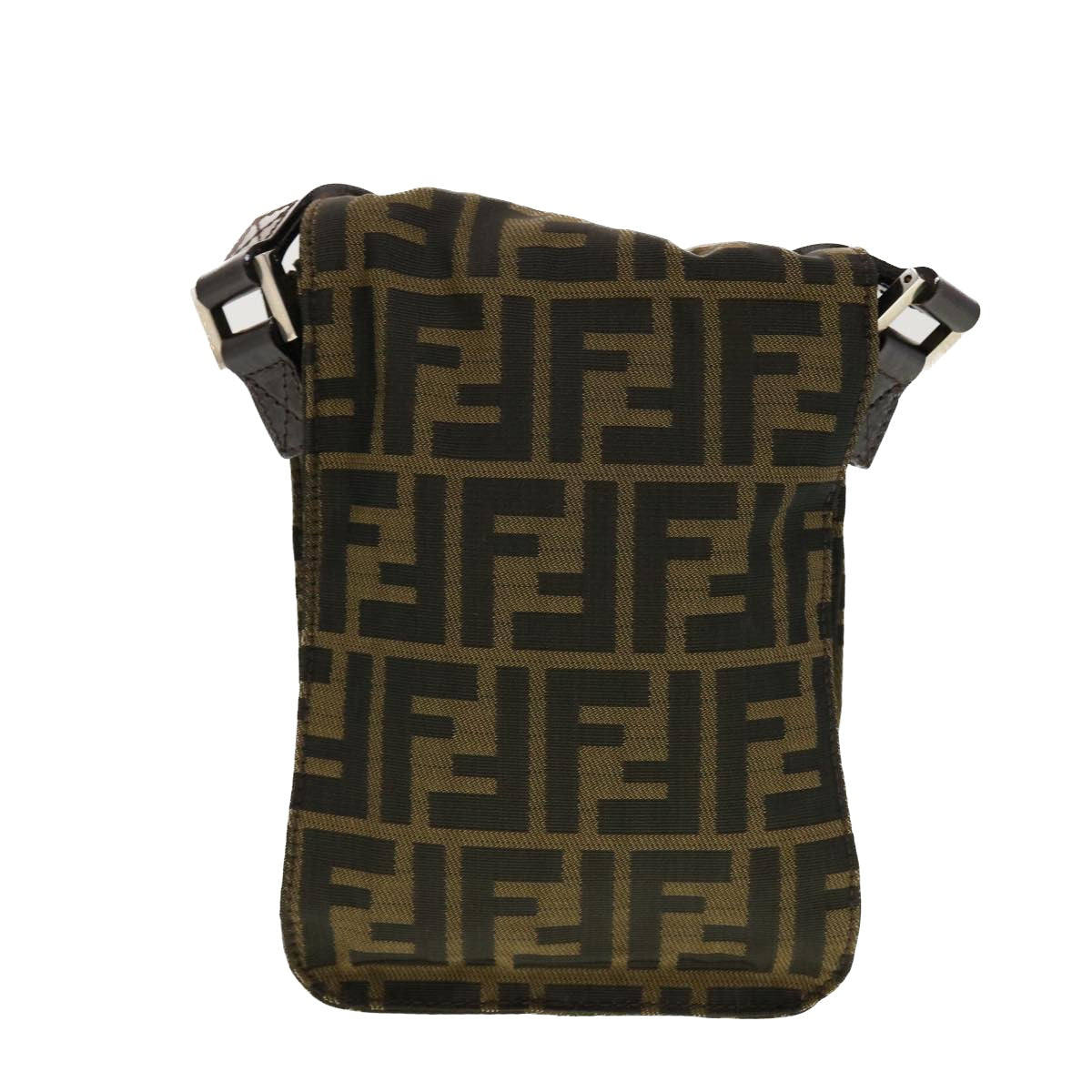 Fendi, Brown, Canvas, shoulder