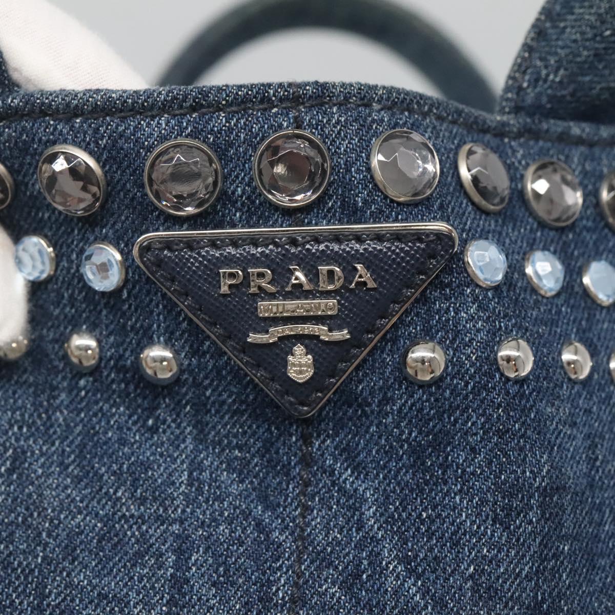 Prada Canapa, Blue, Denim - Jeans, tote