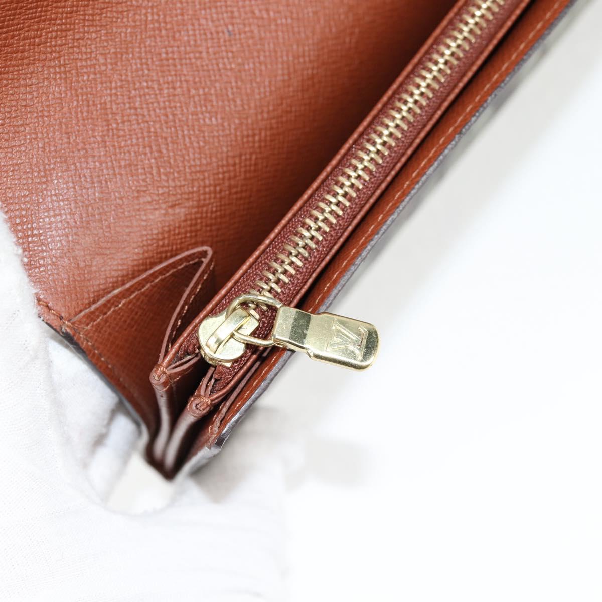 Louis Vuitton Porte Monnaie Credit, Khaki, Canvas, wallet