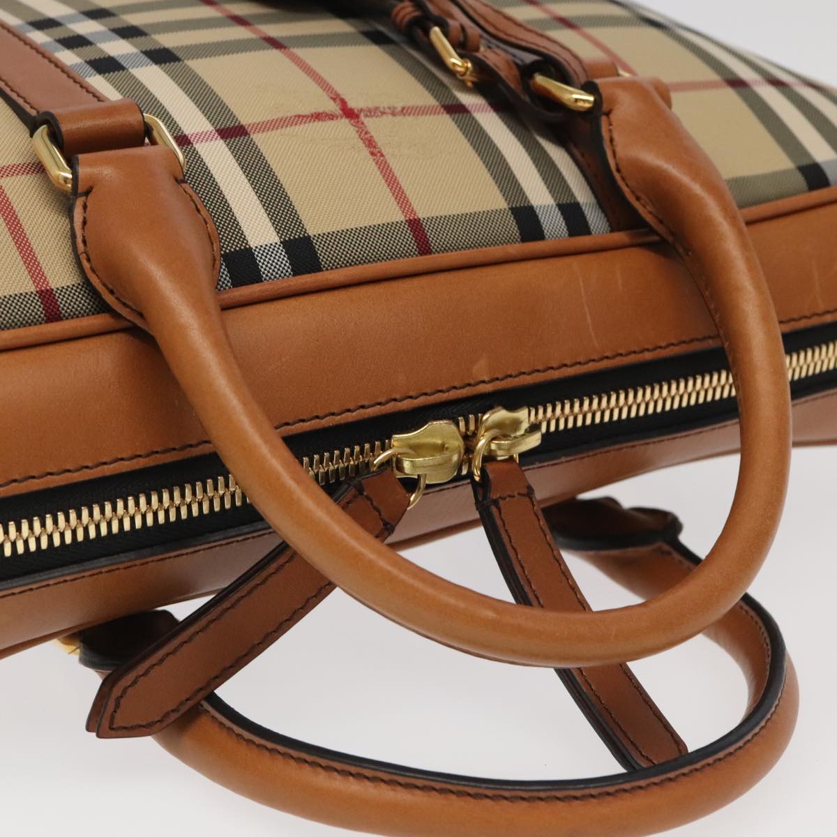 Burberry Nova Check, Beige, Canvas, handbag