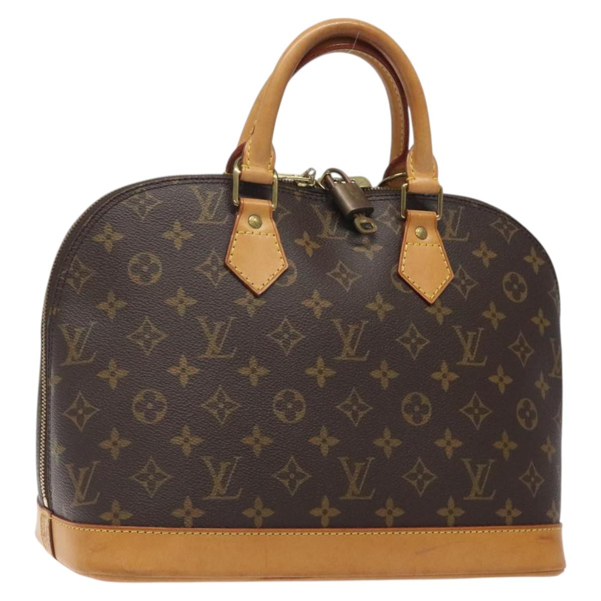 Louis Vuitton Alma, Brown, Canvas, handbag