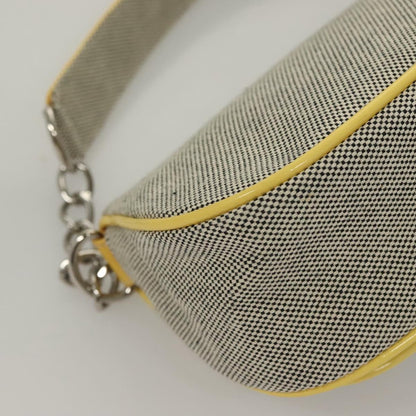 Chanel Camellia, Grey, Canvas, clutch