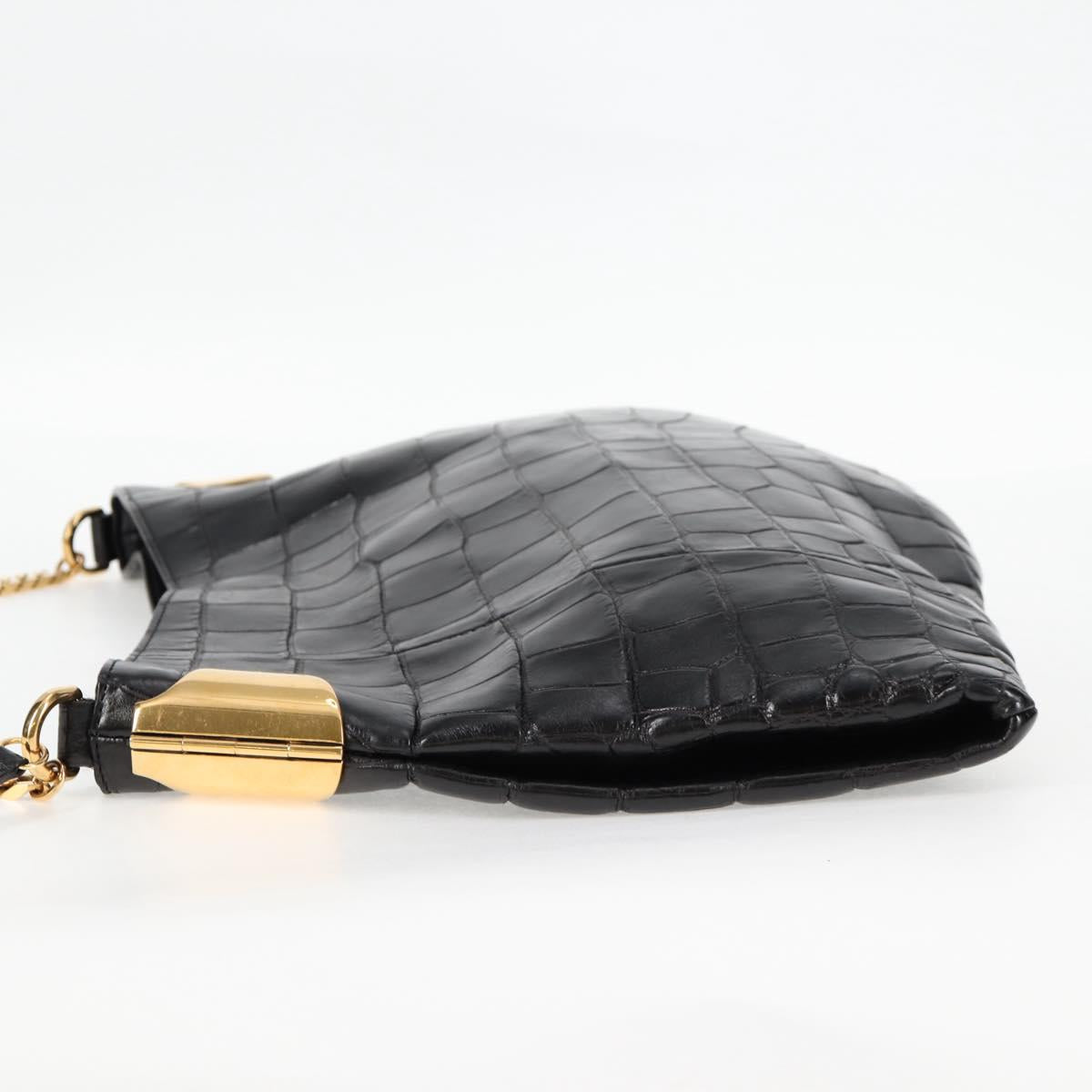 Gucci, Black, Leather, shoulder