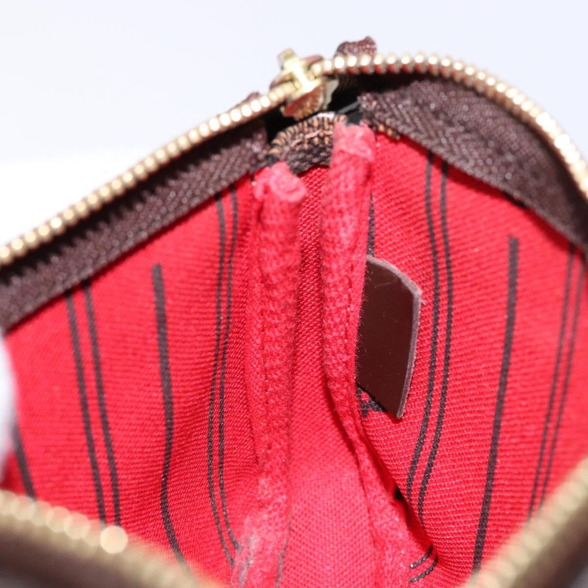 Louis Vuitton Mini Pochette Accessoires, Brown, Canvas, handbag
