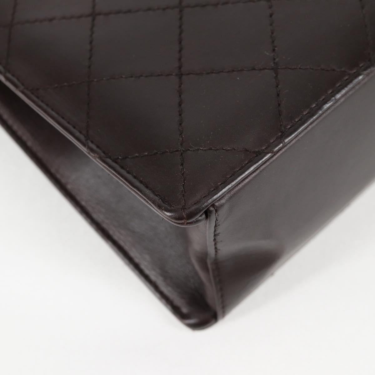 Chanel Coco Mark, Brown, Leather, handbag