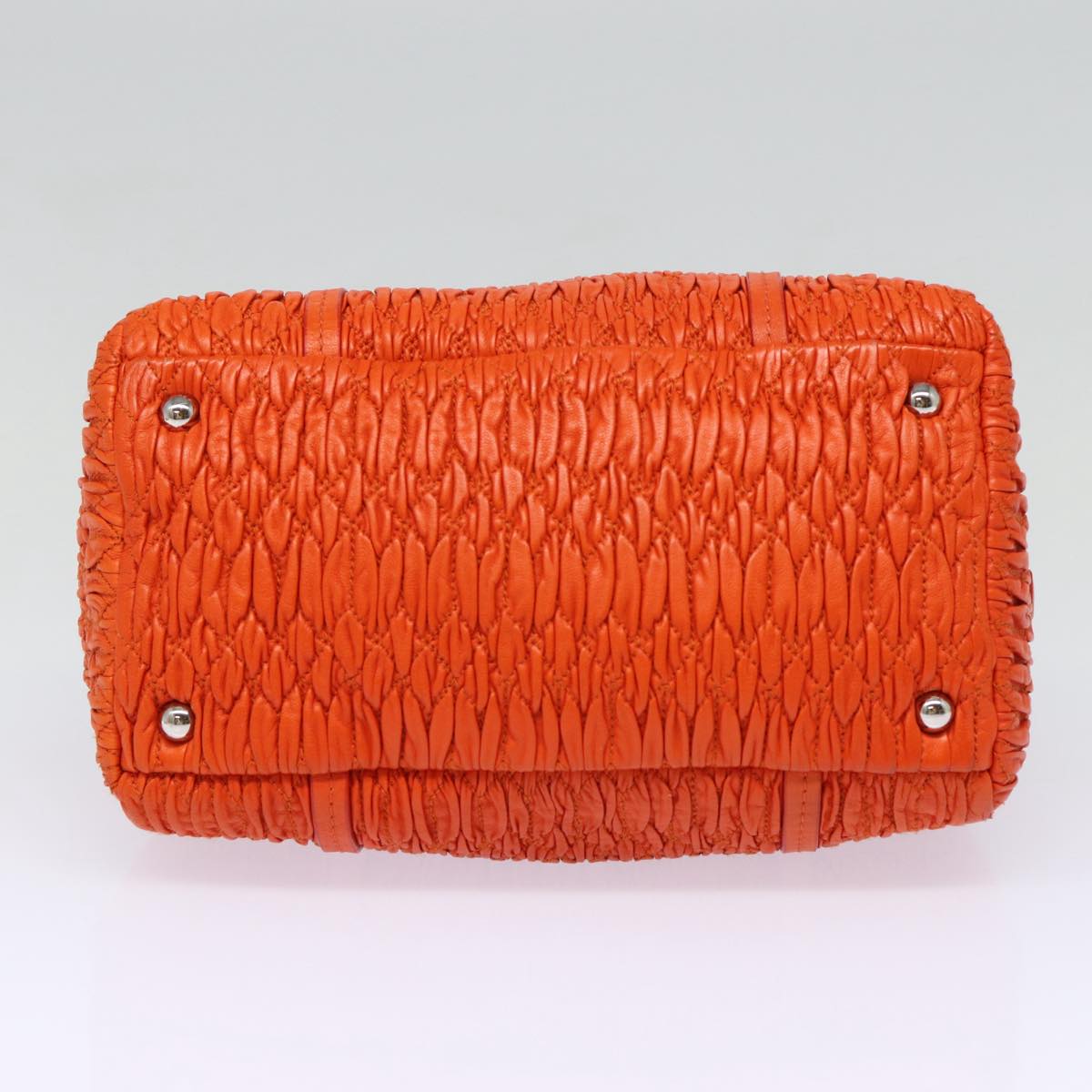 Miu Miu Matelassé, Orange, Leather, shoulder