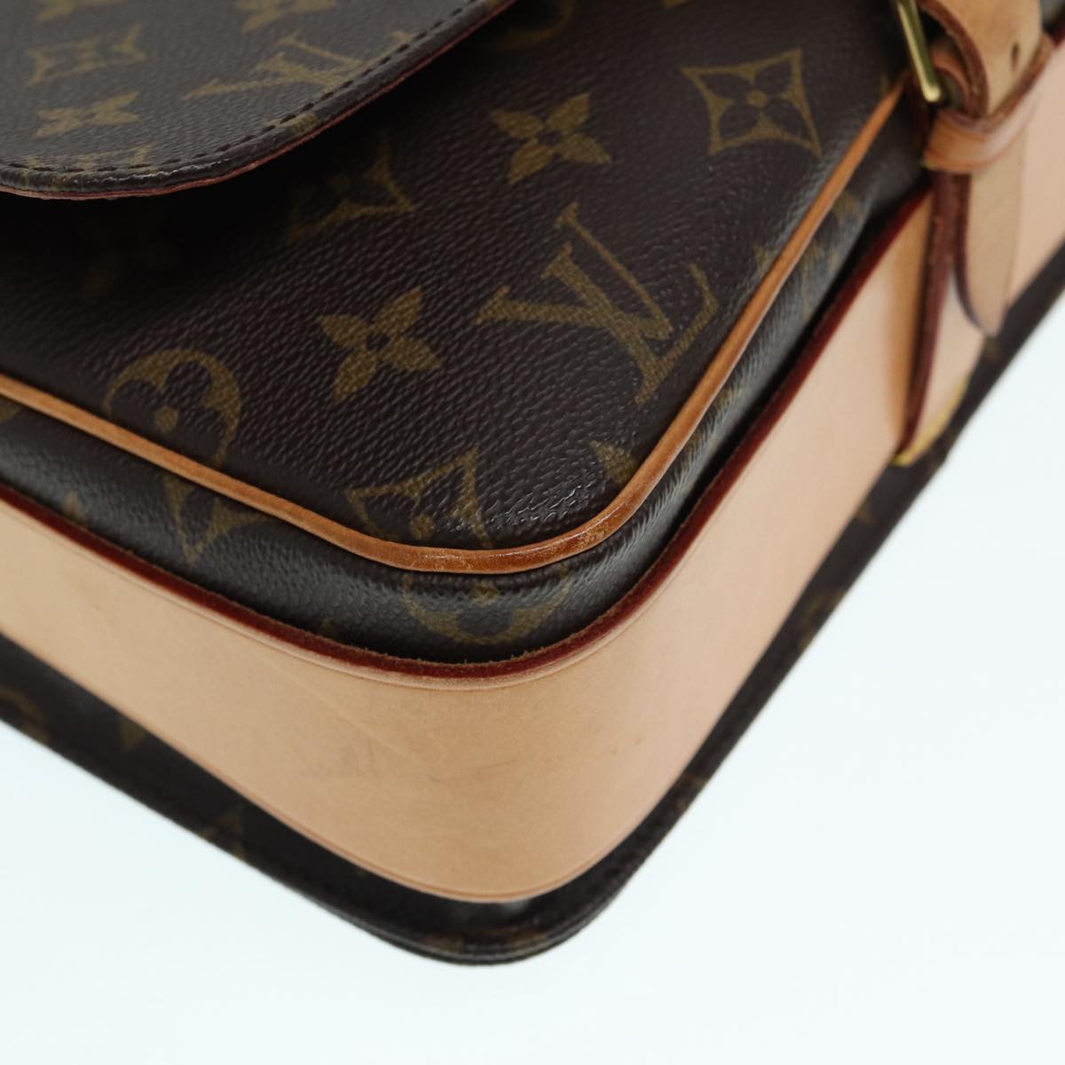 Louis Vuitton Cartouchiere, Brown, Canvas, shoulder