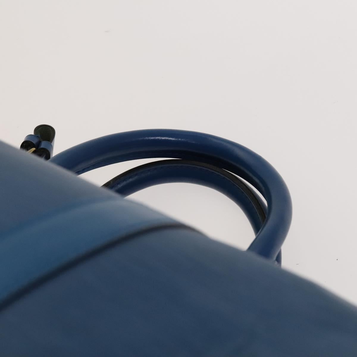 Louis Vuitton Keepall 55, Blue, Leather, travel