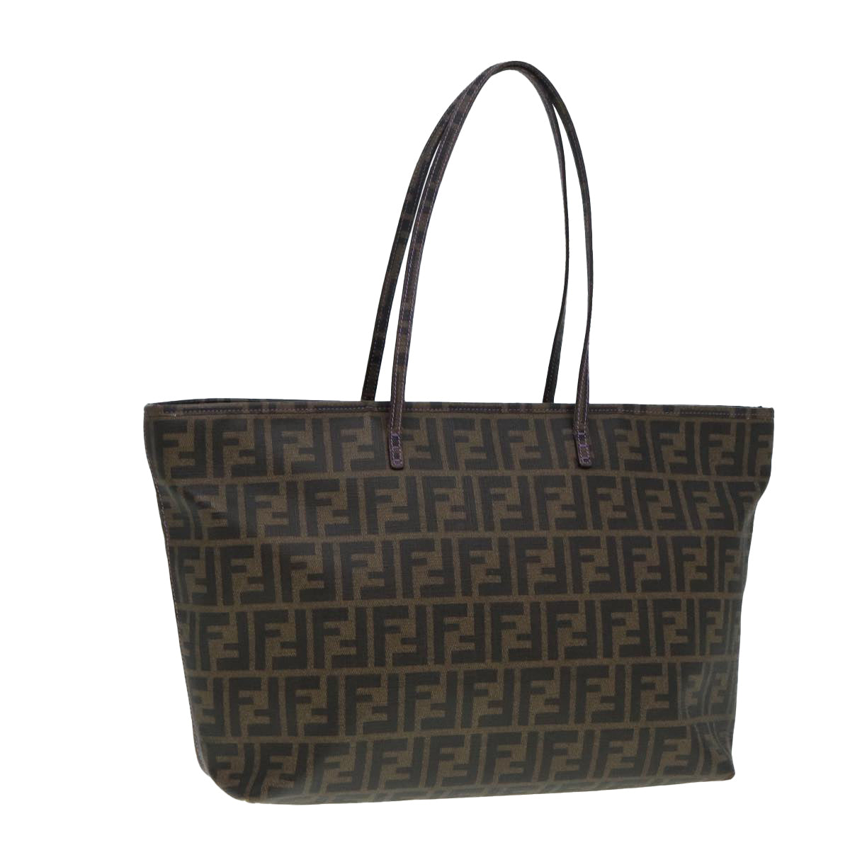 Fendi Zucca, Brown, Canvas, tote