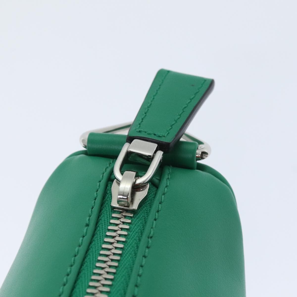 Prada --, Green, Leather, clutch