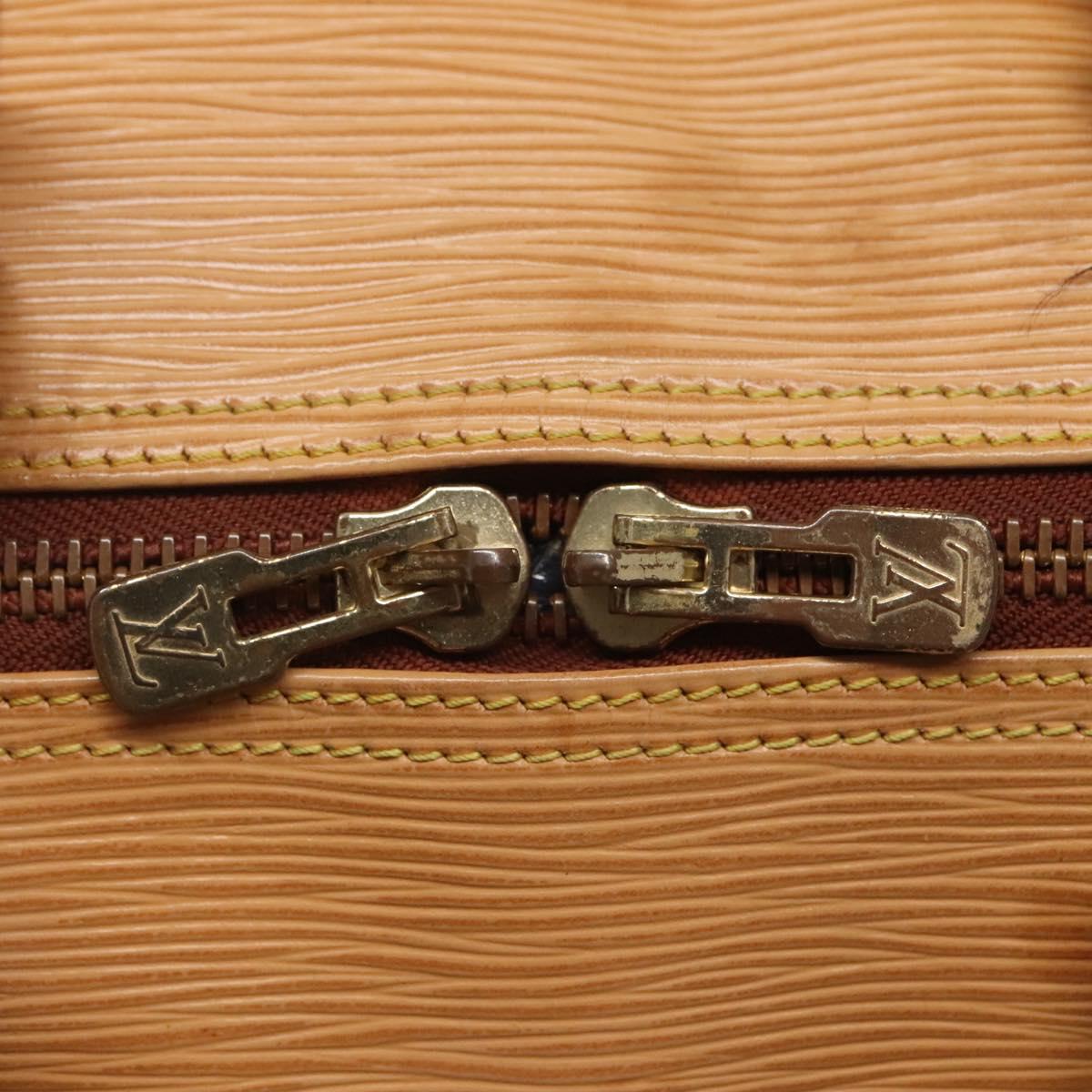 Louis Vuitton Keepall 50, Beige, Leather, travel