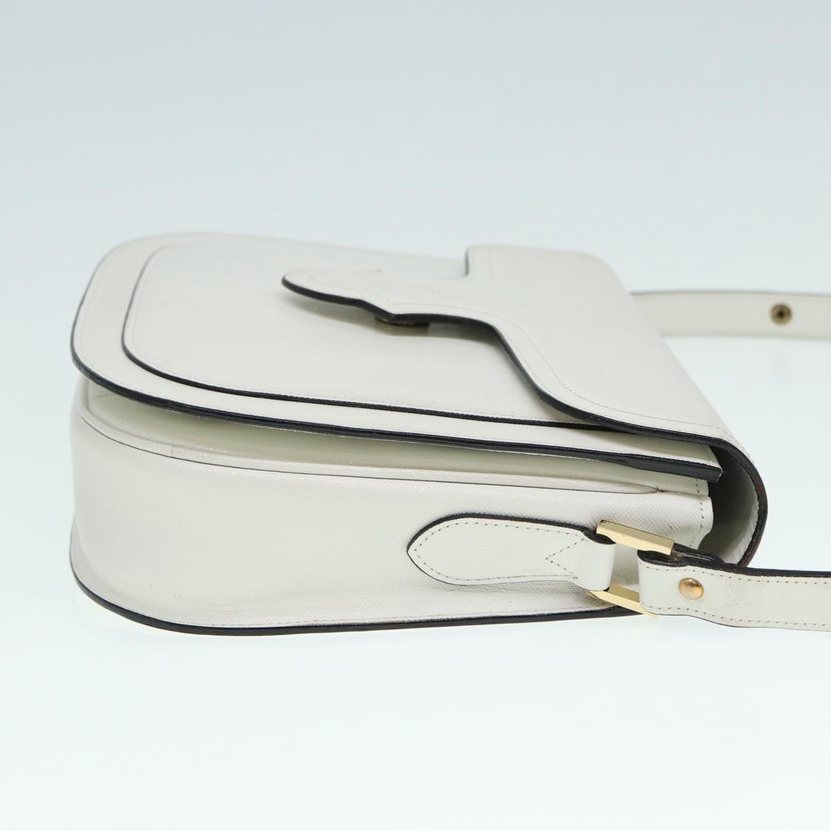 Yves Saint Laurent Mombasa, White, Leather, shoulder