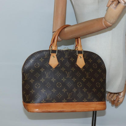 Louis Vuitton Alma, Brown, Canvas, handbag