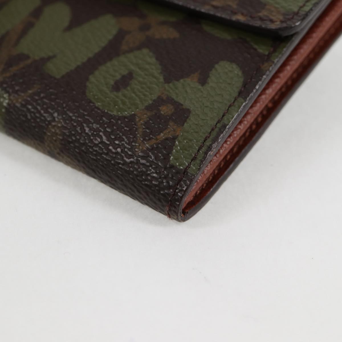 Louis Vuitton Porte Monnaie Credit, Khaki, Canvas, wallet