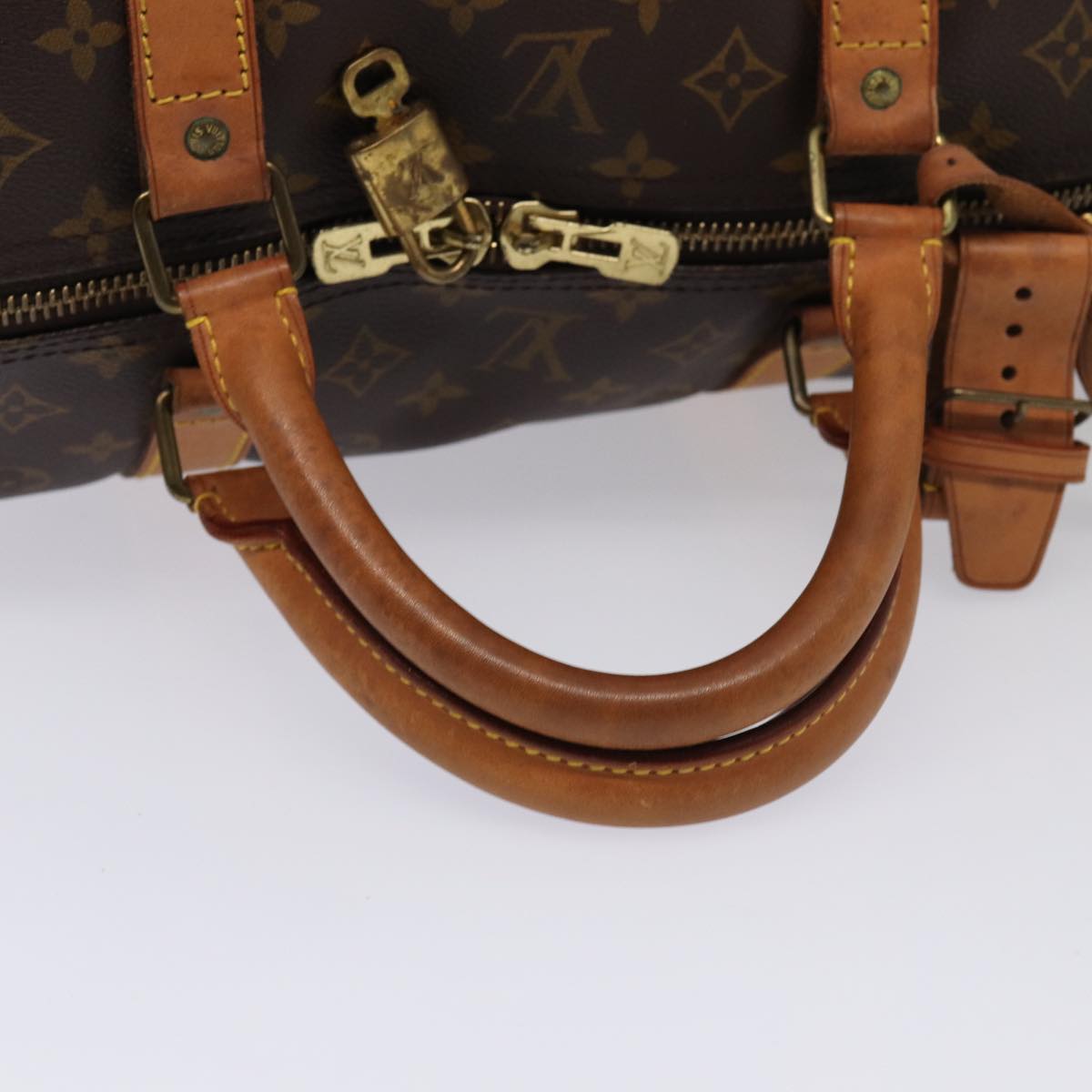 Louis Vuitton Keepall 60, Brown, Canvas, travel