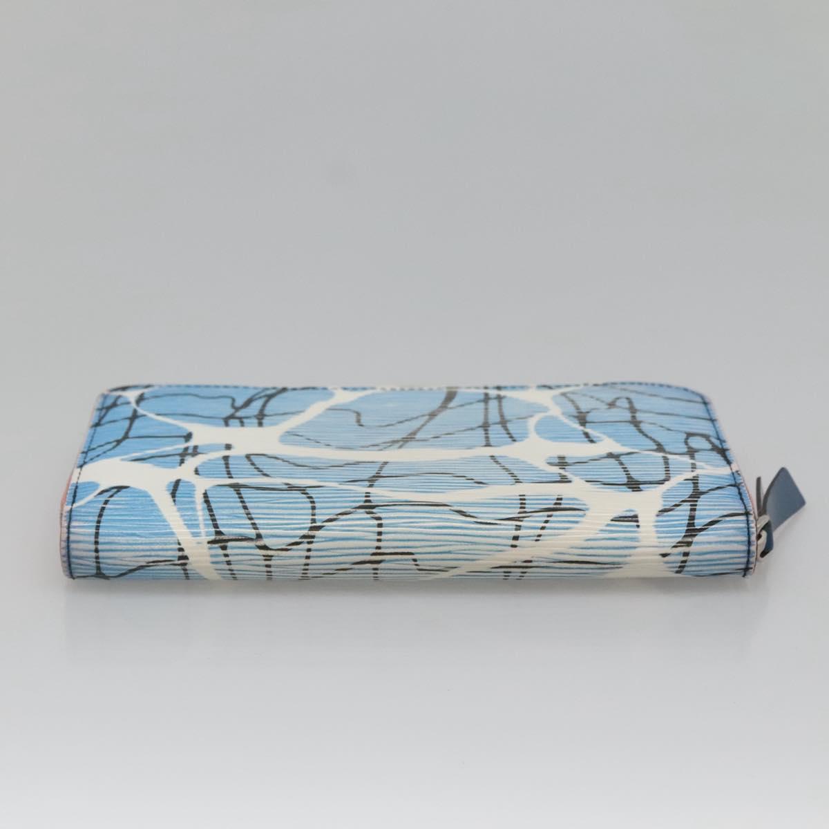 Louis Vuitton Portefeuille zippy, Blue, Leather, wallet