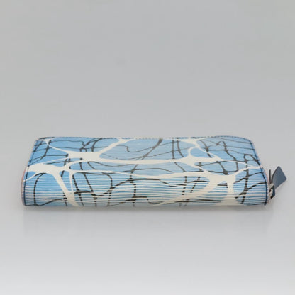 Louis Vuitton Portefeuille zippy, Blue, Leather, wallet