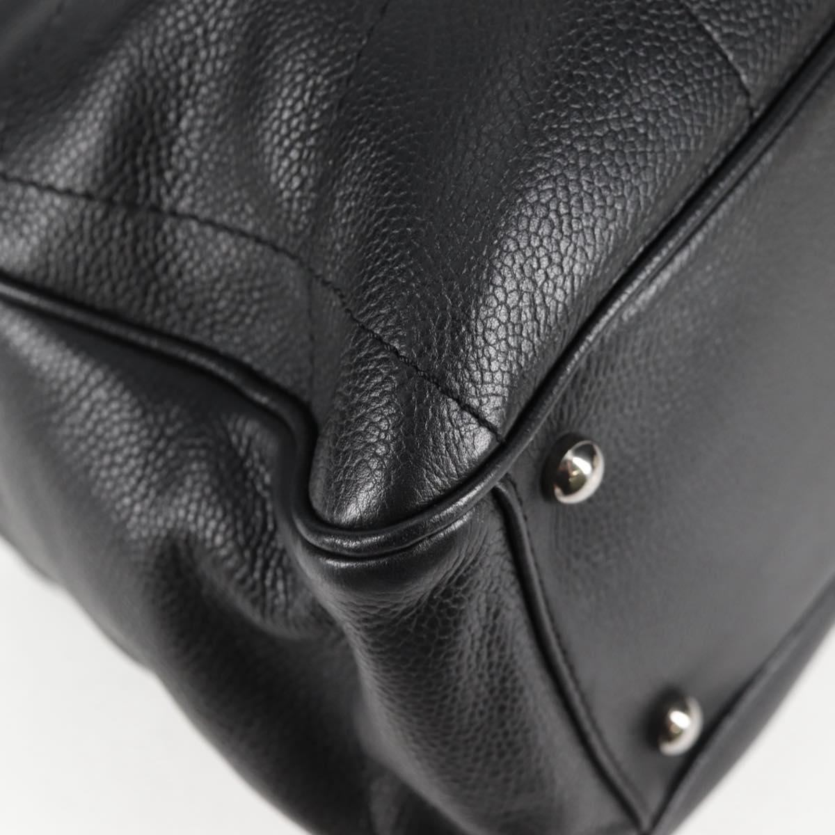 Chanel Chocolate bar, Black, Leather, handbag