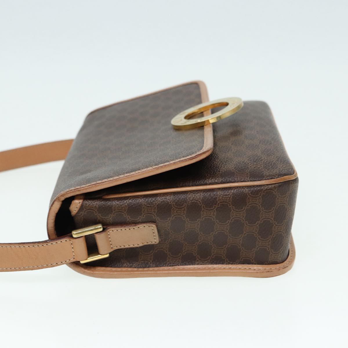 Céline Macadam, Brown, Canvas, shoulder