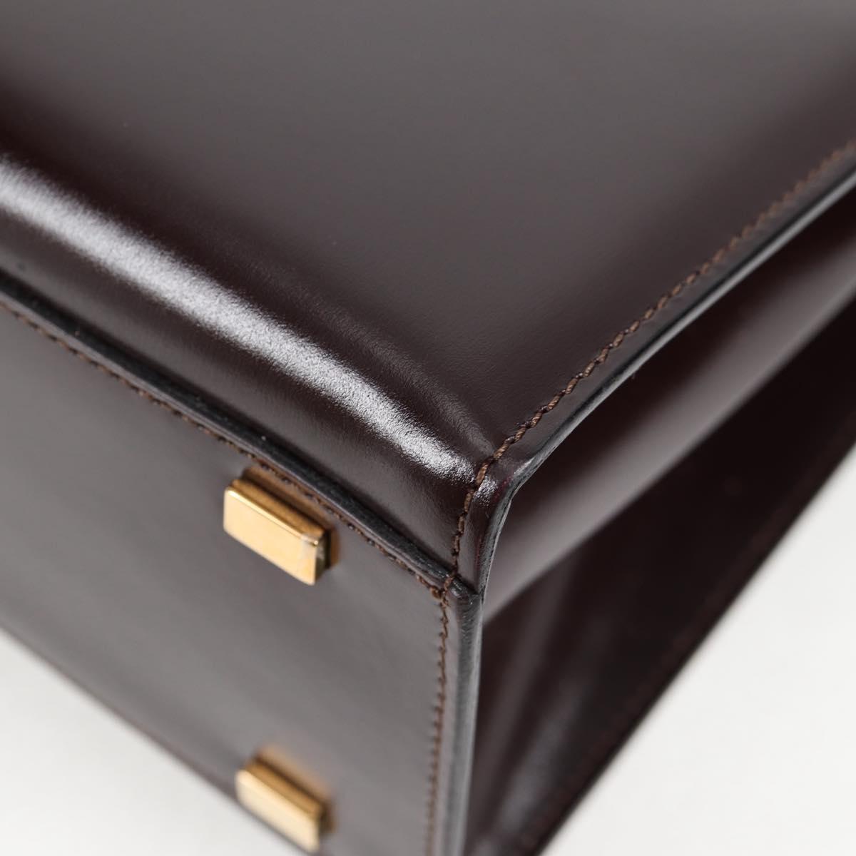 Céline Logo du cercle, Brown, Leather, handbag