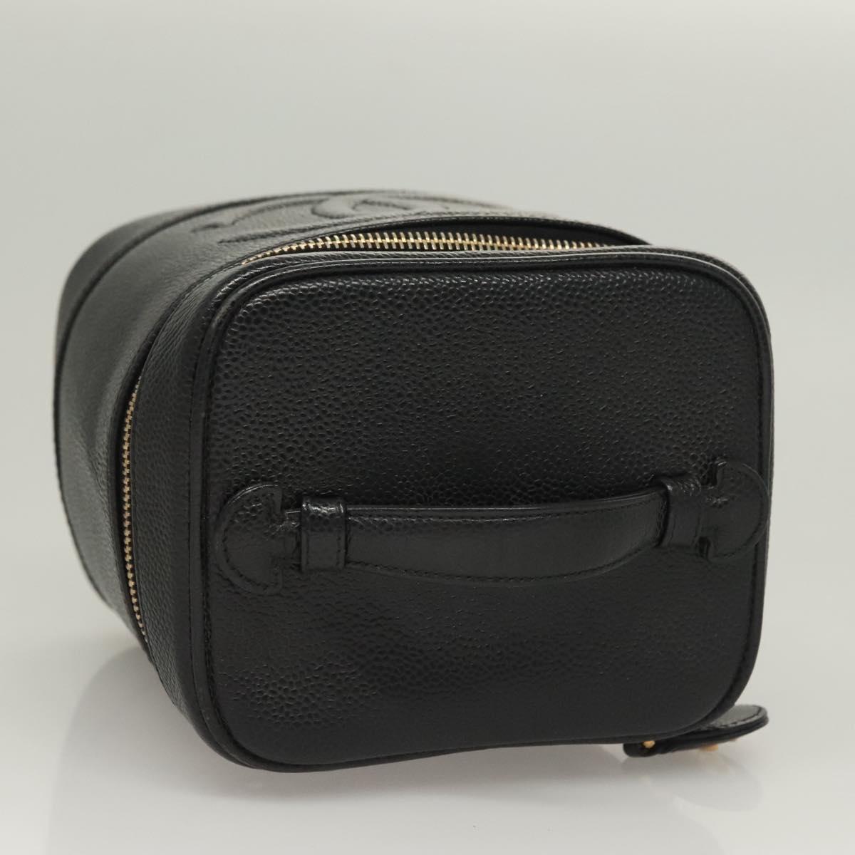 Chanel Vanity, Black, Leather, clutch