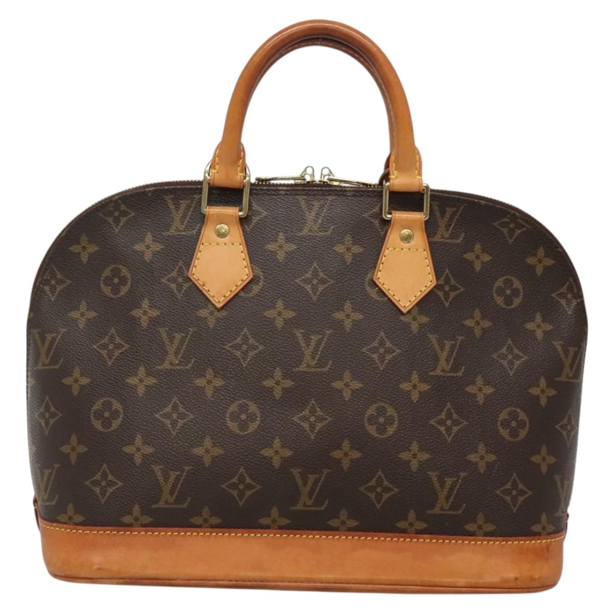 Louis Vuitton Alma, Brown, Canvas, handbag