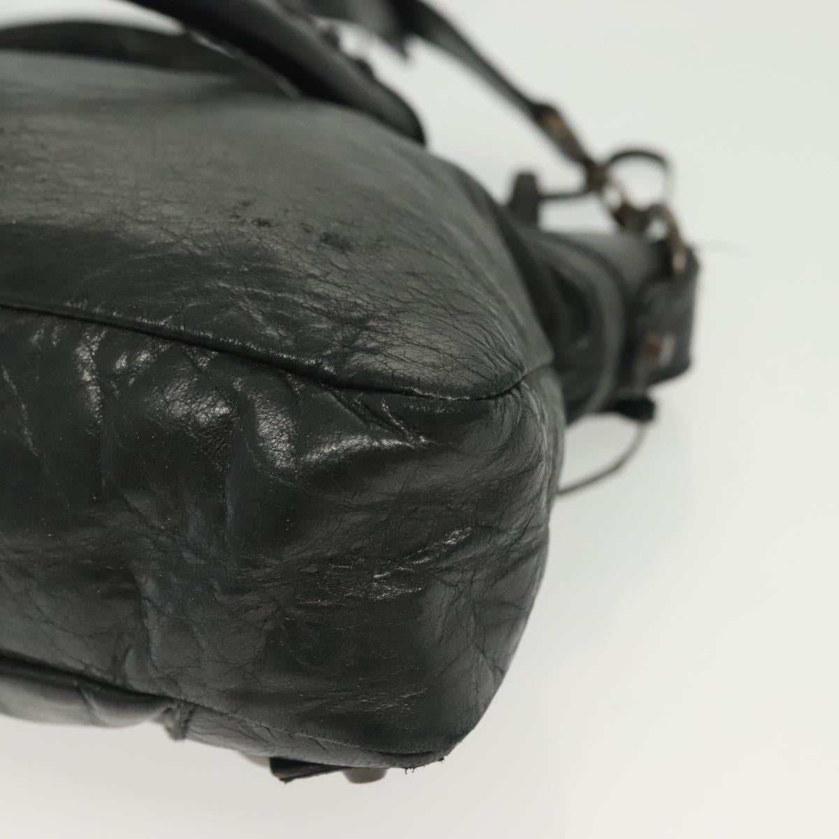 Balenciaga First, Black, Leather, handbag