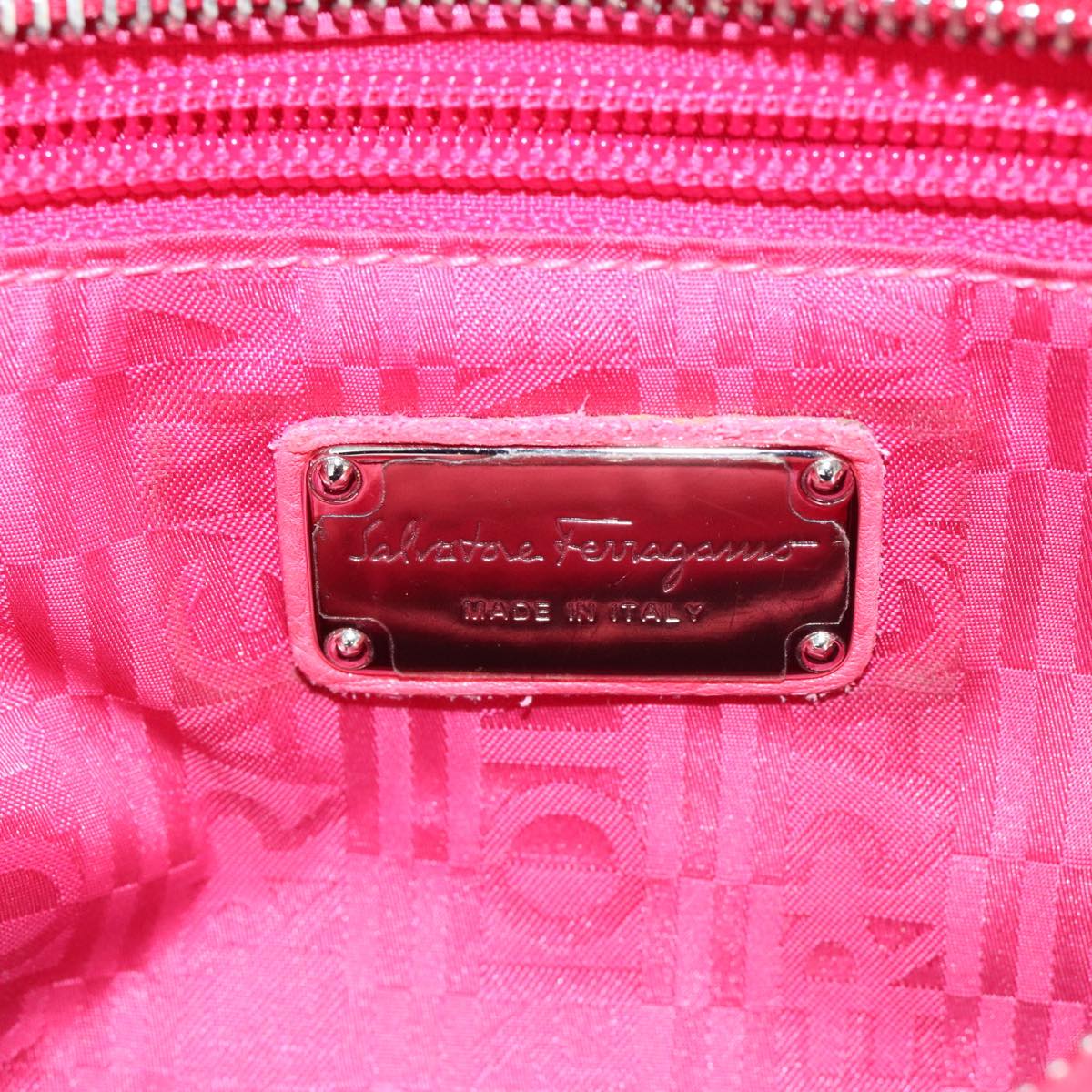 Salvatore Ferragamo Sofia, Pink, Leather, handbag