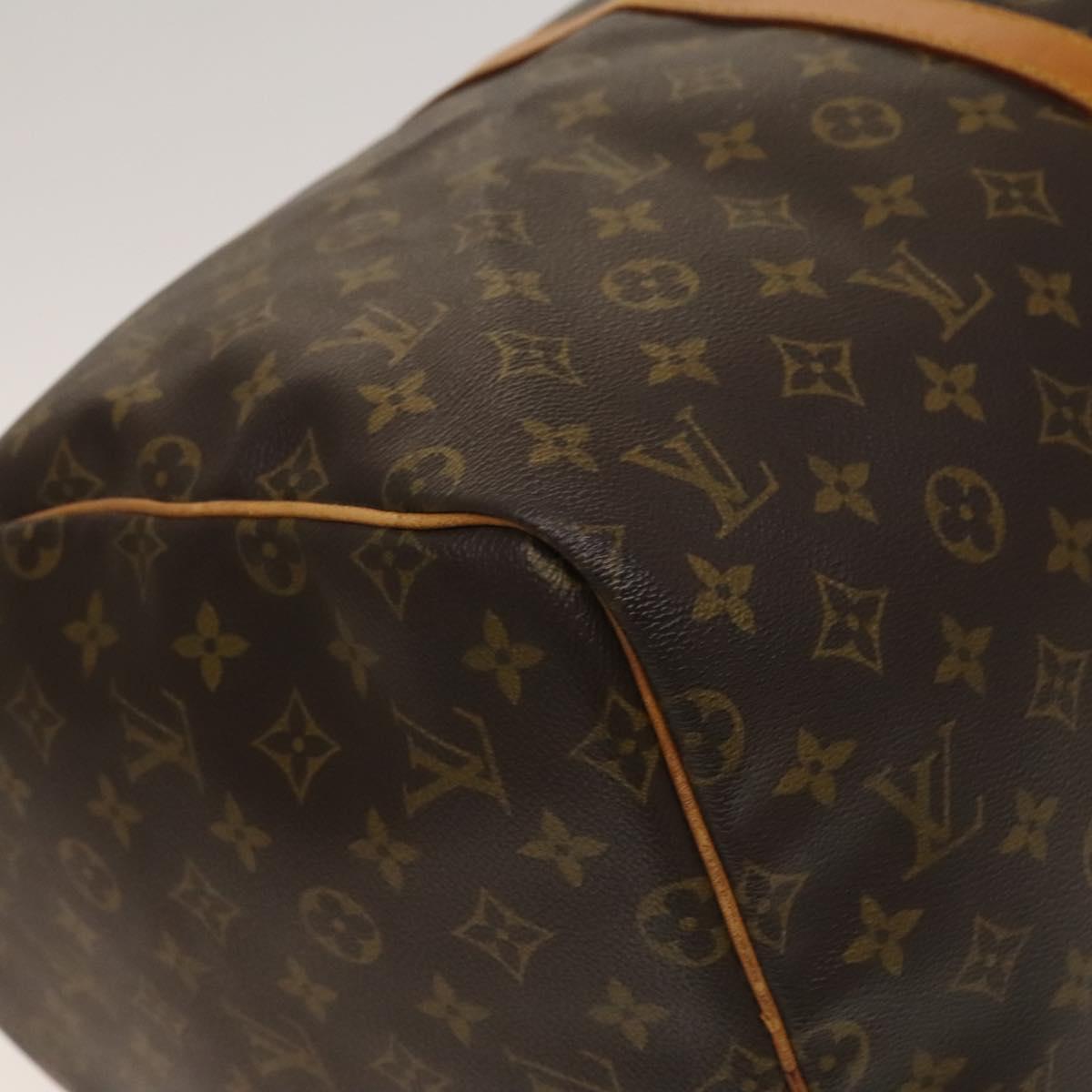 Louis Vuitton Keepall 55, Brown, Canvas, travel