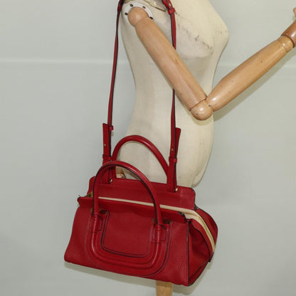 Chloé Everston, Red, Leather, handbag