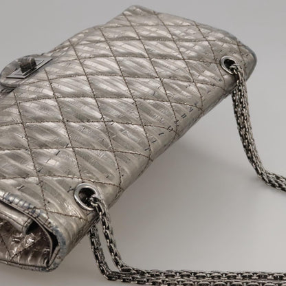 "Chanel 2,55", Silver, Leather, shoulder