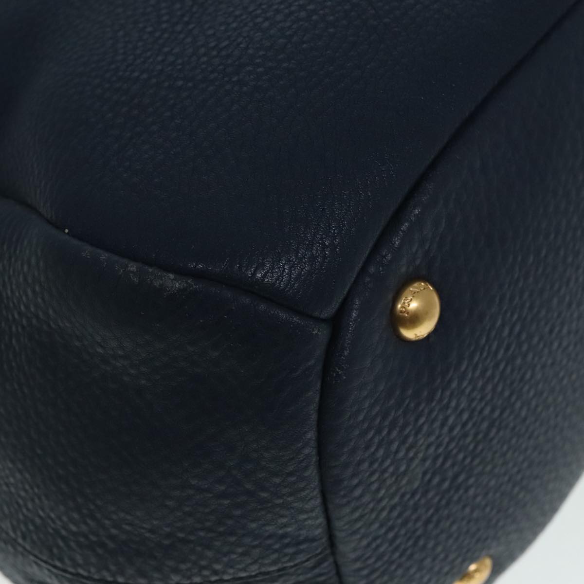 Prada, Blue, Leather, handbag