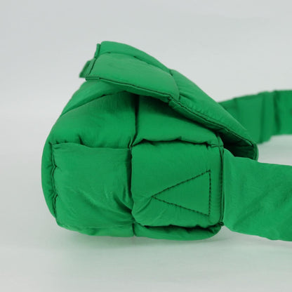 Bottega Veneta Cassette, Green, NYLON, shoulder