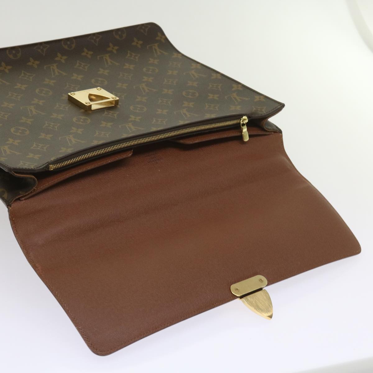 Louis Vuitton Laguito, Brown, Canvas, handbag