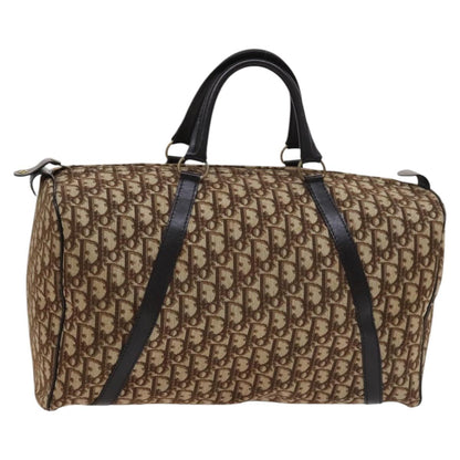 Dior Boston, Brown, Canvas, travel