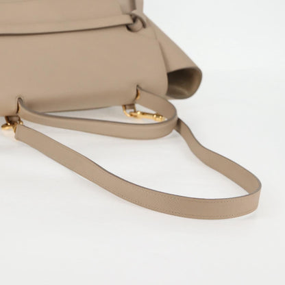 Céline Belt, Beige, Leather, handbag