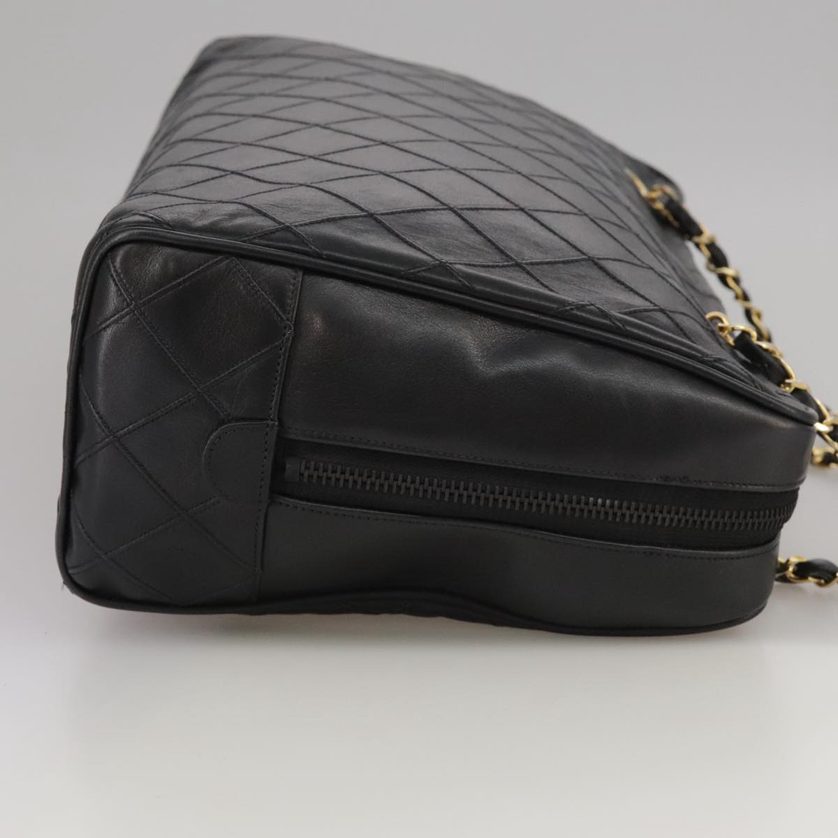 Chanel Camera, Black, Leather, shoulder