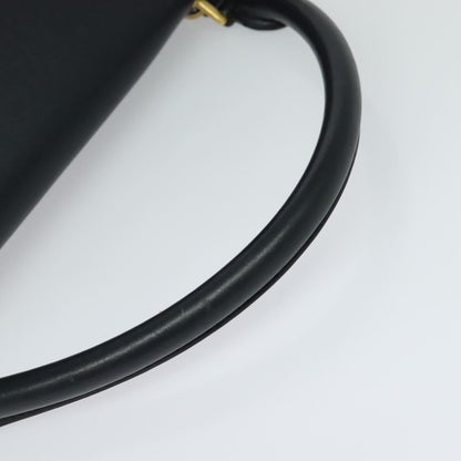 Céline Trapèze, Black, Leather, tote
