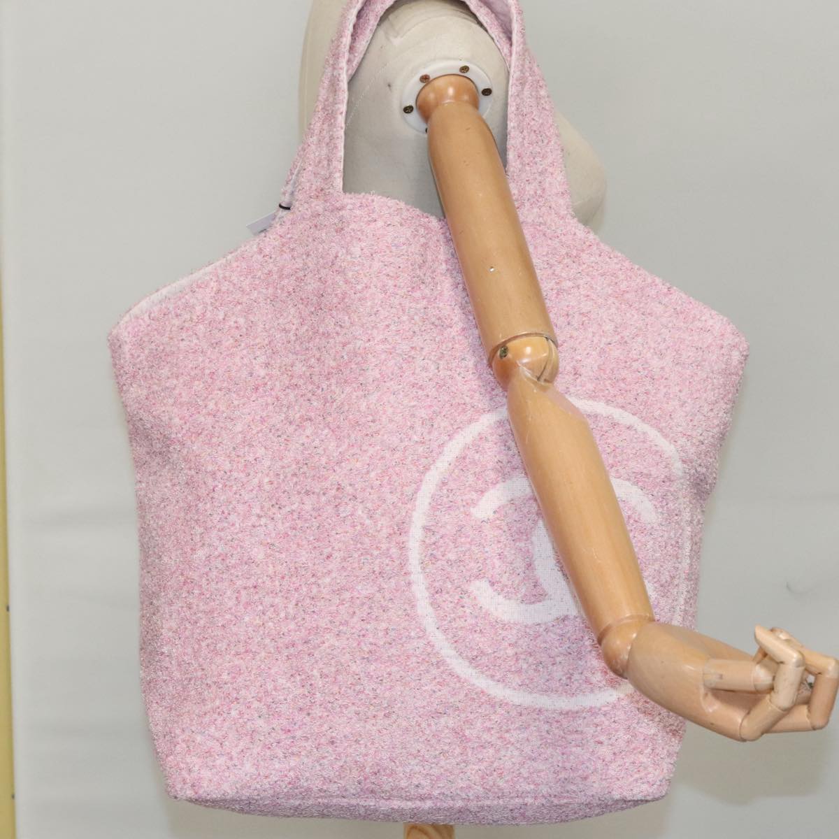 Chanel Coco Mark, Pink, Cotton, tote