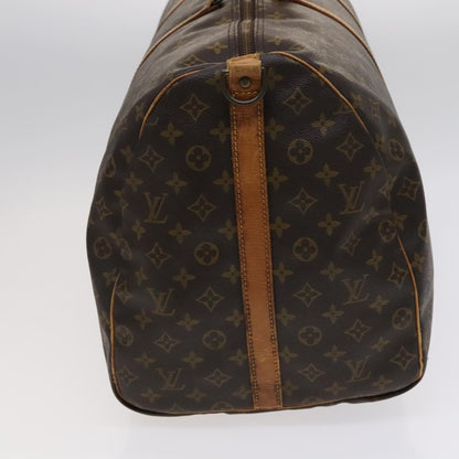 Louis Vuitton Keepall Bandoulière 60, Brown, Canvas, travel